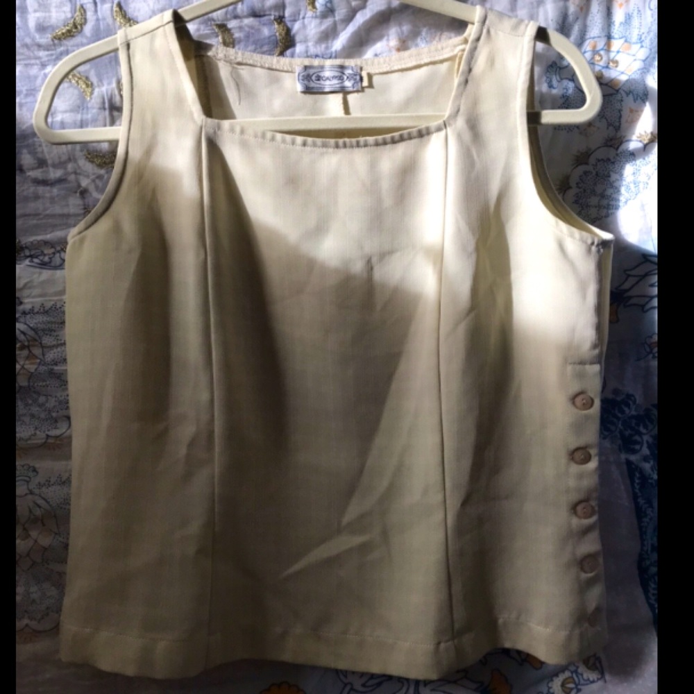 Square Neckline Tank Blouse